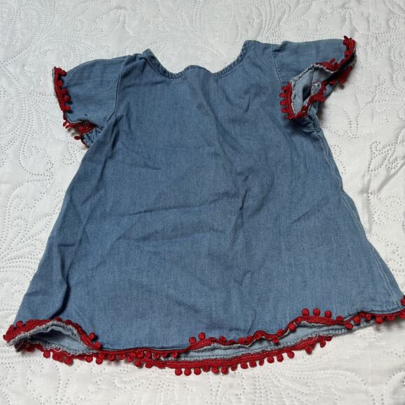 Genuine Kids Chambray Pom Shirt 12m - Picture 3 of 4